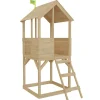 TP Treehouse Wooden Play Tower + Slide