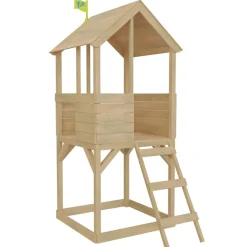TP Treehouse Wooden Play Tower + Slide