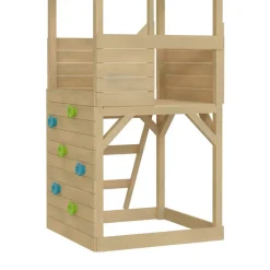 TP Treehouse Wooden Play Tower Climbing Wall