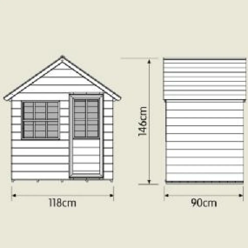 TP Wooden Hideaway Playhouse