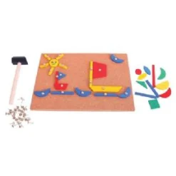 Bigjigs Hammer and Nail / Pin a Shape Game