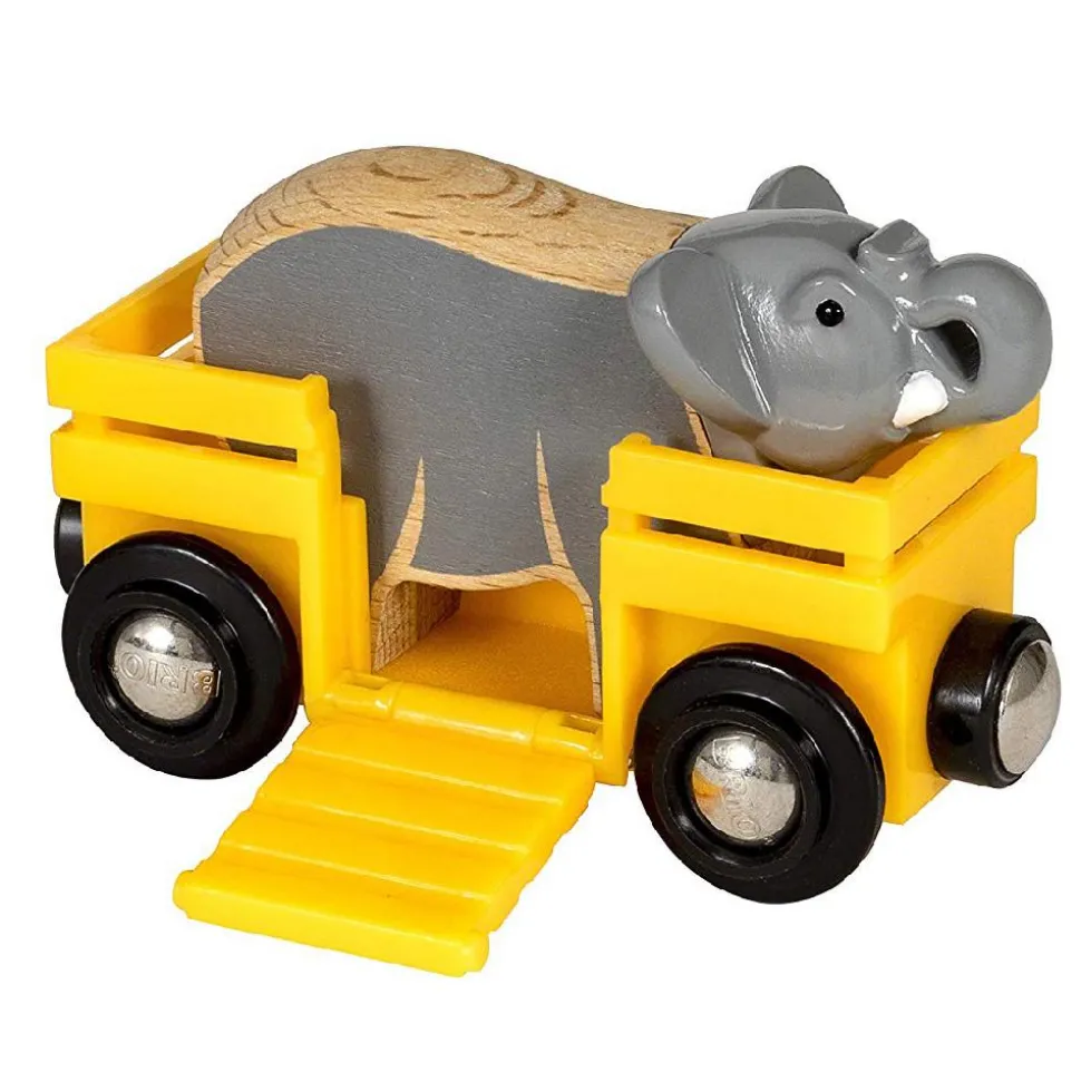 Brio World Safari Elephant and Wagon 33969