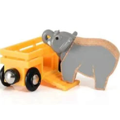Brio World Safari Elephant and Wagon 33969