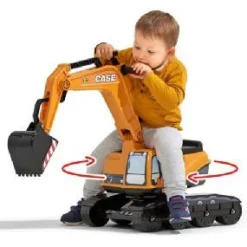 Falk 360 Digger Excavator with opening seat, trailer with sieves and sand tools Age 3+ 140A