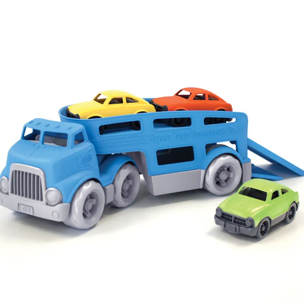 Green Toys Car Carrier with Cars