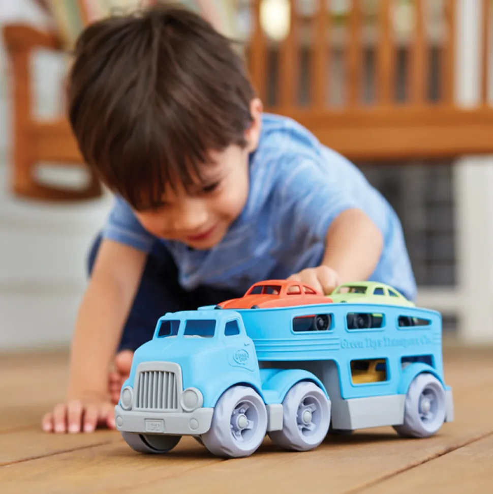 Green Toys Car Carrier with Cars