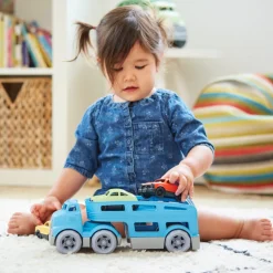 Green Toys Car Carrier with Cars