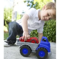 Green Toys Flatbed Truck and Race Car