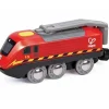 Hape Crank Powered Wind Up Battery Train Engine
