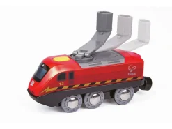 Hape Crank Powered Wind Up Battery Train Engine