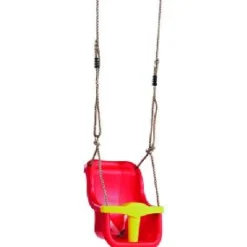 KBT Baby Seat Luxe Red and Yellow with Poly Prop Ropes