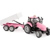 Kids Globe Tractor Pink with Trailer