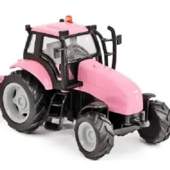 Kids Globe Tractor Pink with Trailer