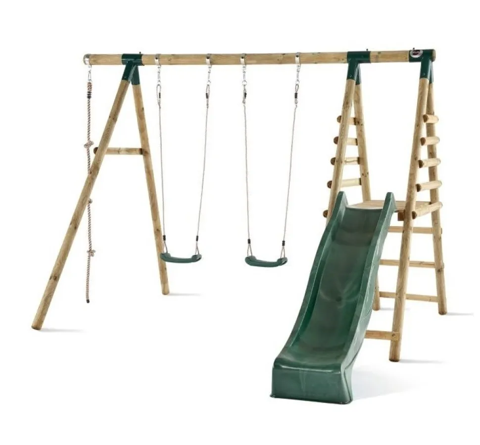 Plum Baboon Swing and Slide Set