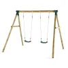 Plum Marmoset Wooden Double Swing Frame with Seats