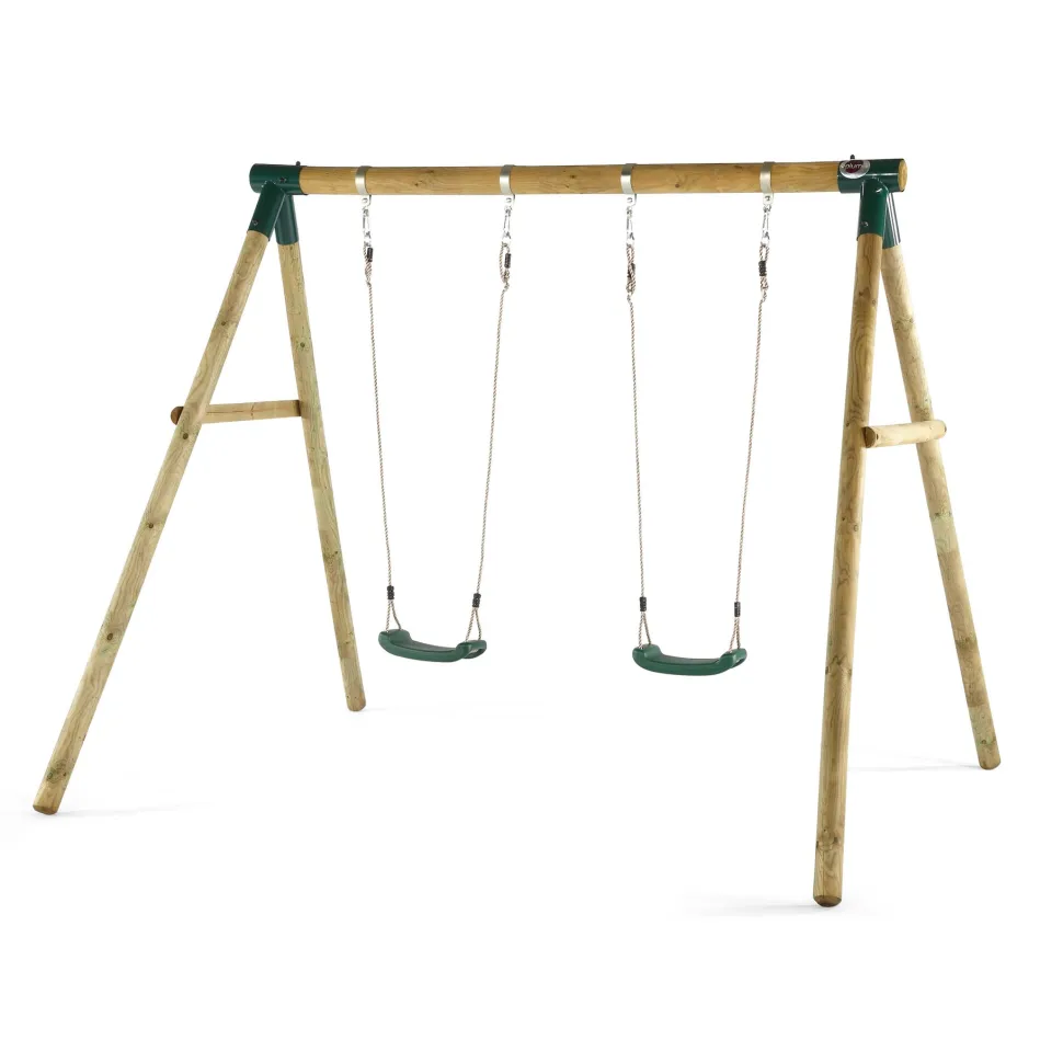 Plum Marmoset Wooden Double Swing Frame with Seats