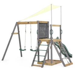 Plum Siamang Wooden Play Centre Climbing Frame and Swing