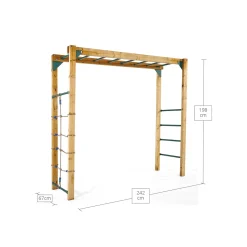 Plum Wooden Monkey Bars to attach to a frame