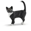 Schleich Cat Black with white chest and paws