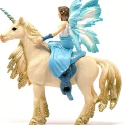 Schleich Eyela Riding on Golden Unicorn Bayala