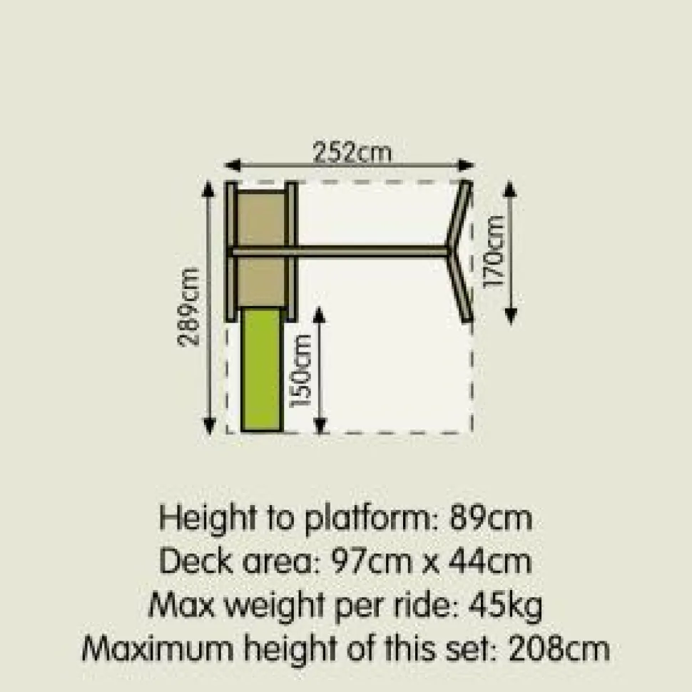 TP Forest Double Multiplay Swing and Slide Set