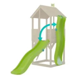 TP Treehouse Wavy Slide with Slide Lock