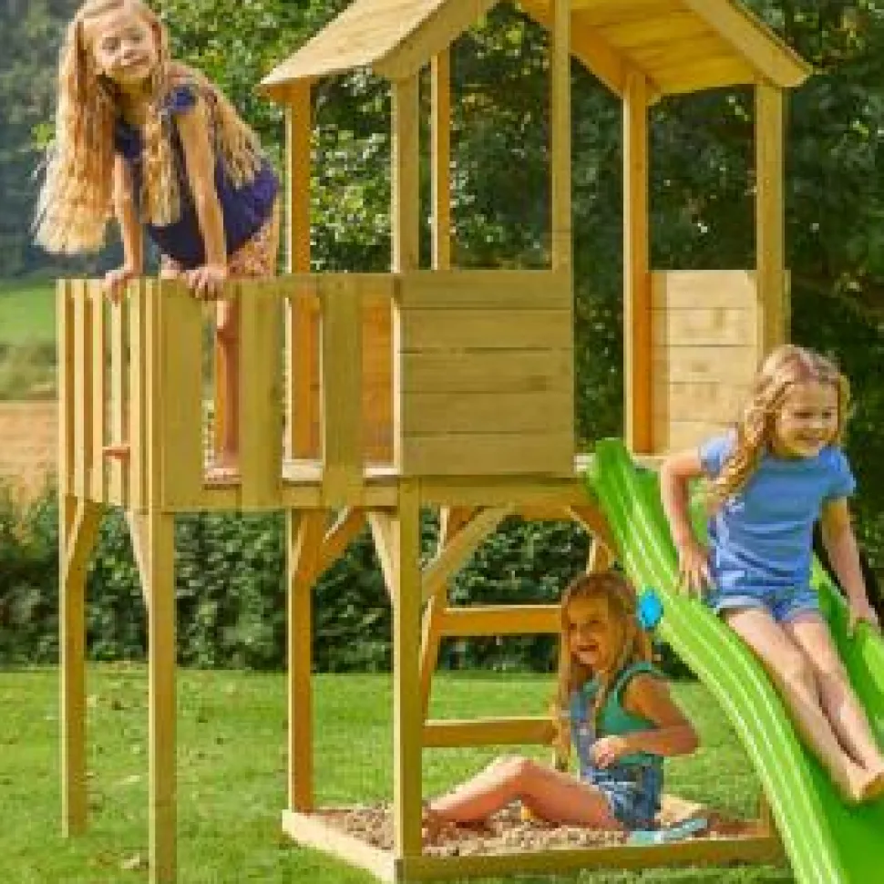 TP Treehouse Wooden Play Tower Wooden Balcony