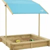 TP Wooden Sandpit with Sun Canopy