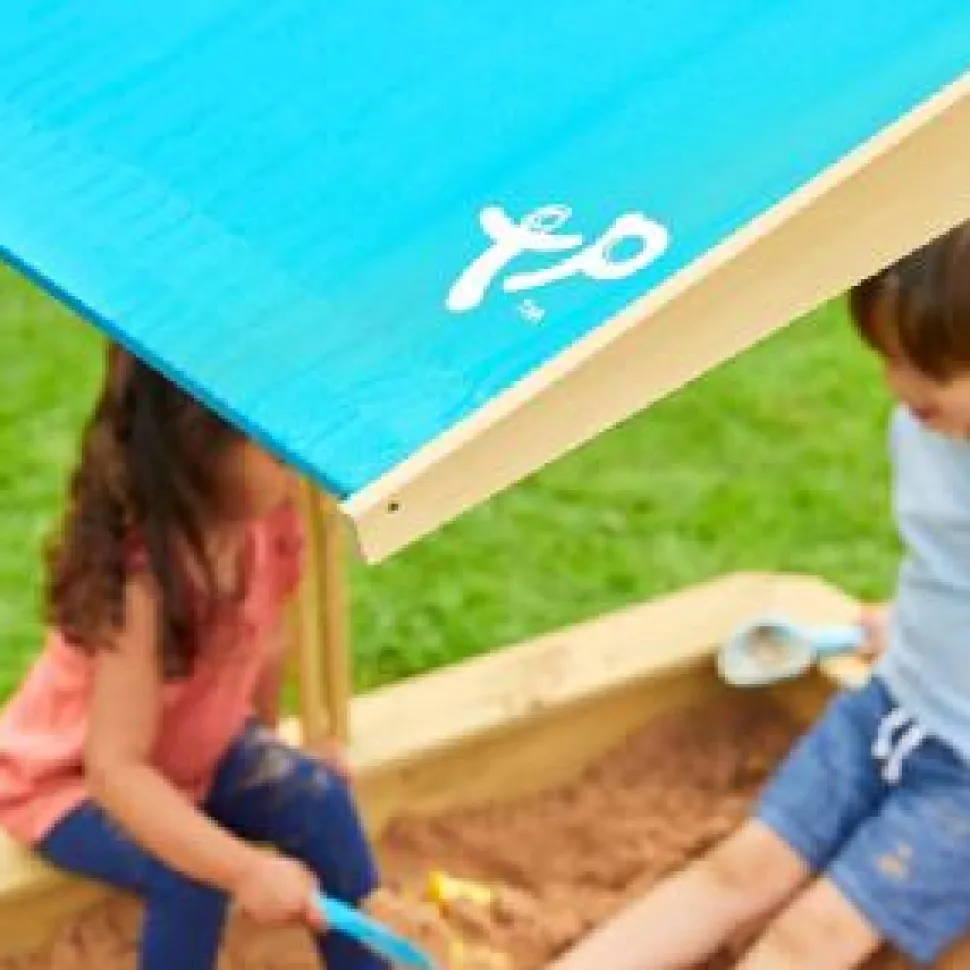TP Wooden Sandpit with Sun Canopy